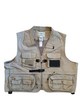 L.L. Bean fishing vest large VGUC